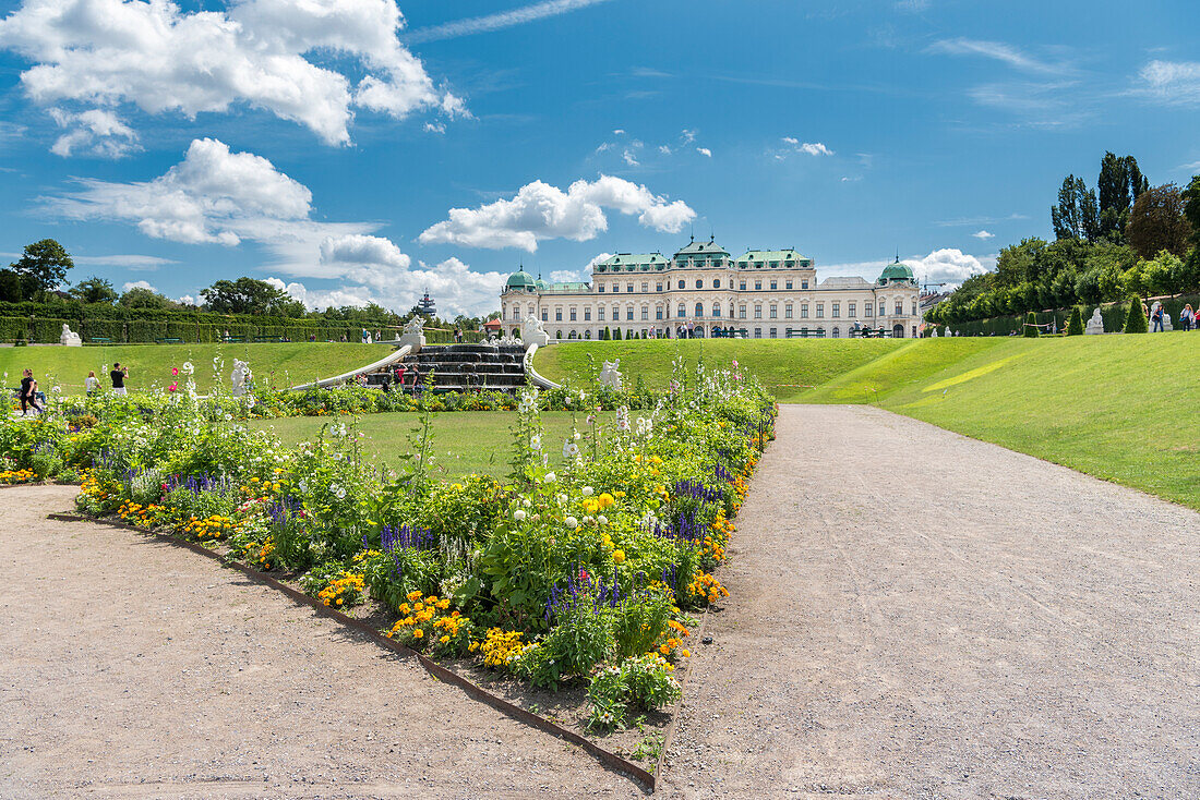 Vienna, Austria, Europe. The Palace Garden of Belvedere Palace