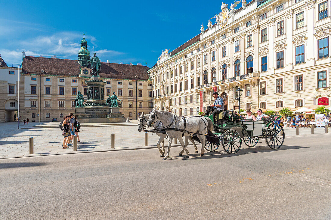 Vienna, Austria, Europe. The traditional Fiaker horse carriages