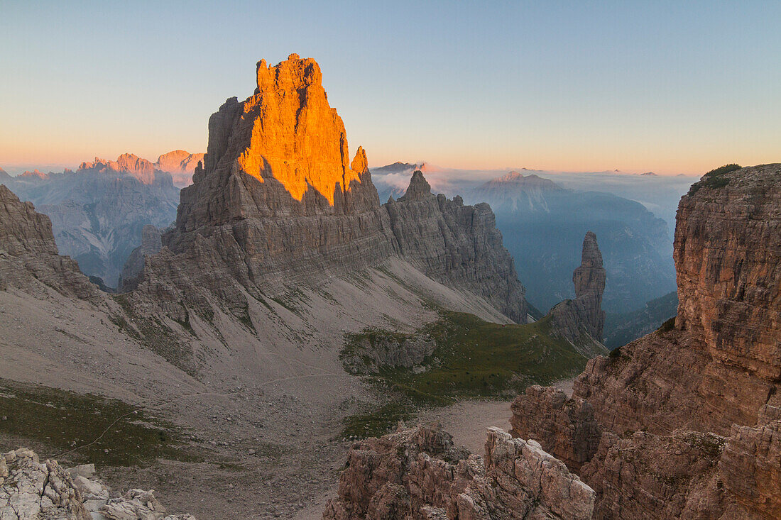 Montanaia valley peaks at sunset - Friuli - Italian mountains