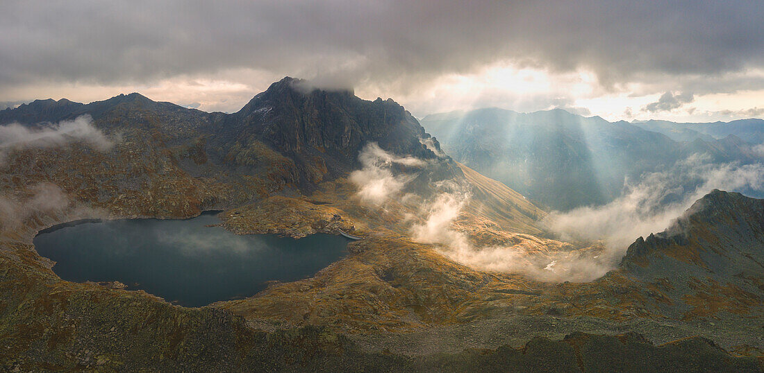 Lago della Vacca in Adamello park, Brescia province, Lombardy, Italy.