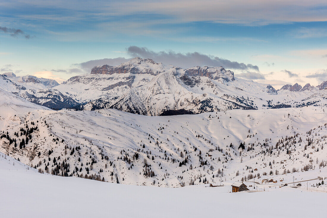 Piz Boè at winter Europe, Italy, Trentino Alto Adige, Bolzano, Sella Group