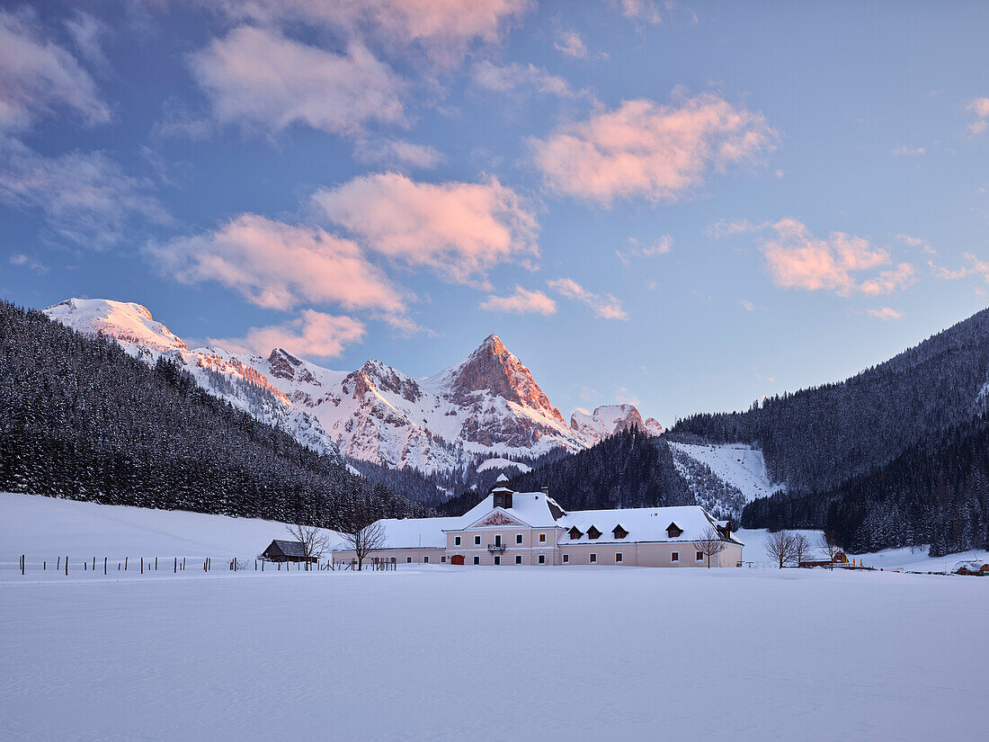 Kalbling, Schloss Kaiserau, Ennstaler Alpen, Steiermark, Österreich