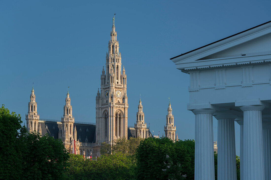 Theseustempel, Rathaus, Volksgarten, 1. Bezirk Innere Stadt, Wien, Österreich