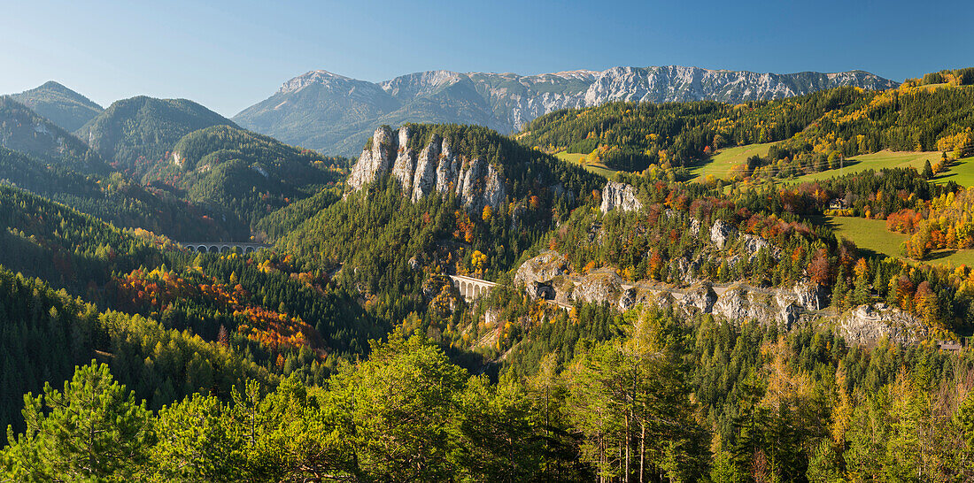 Zwanzig Schilling Blick, Rax, Semmering, Wiener Hausberge, Niederösterreich, Österreich