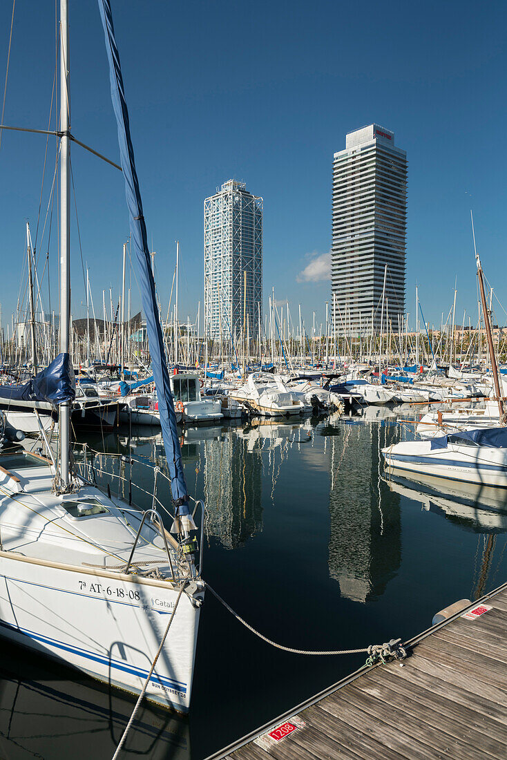 Olympic Port, Port Olimpic, Barcelona, Catalonia, Spain