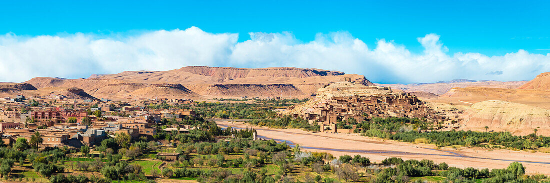 Fortified village of Ait-Ben-Haddou and surrounding hills, Souss-Massa, Morocco