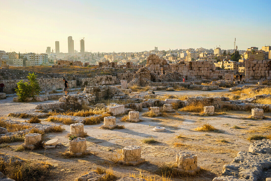 Ancient ruins of Amman Citadel, Amman, Amman Governorate, Jordan