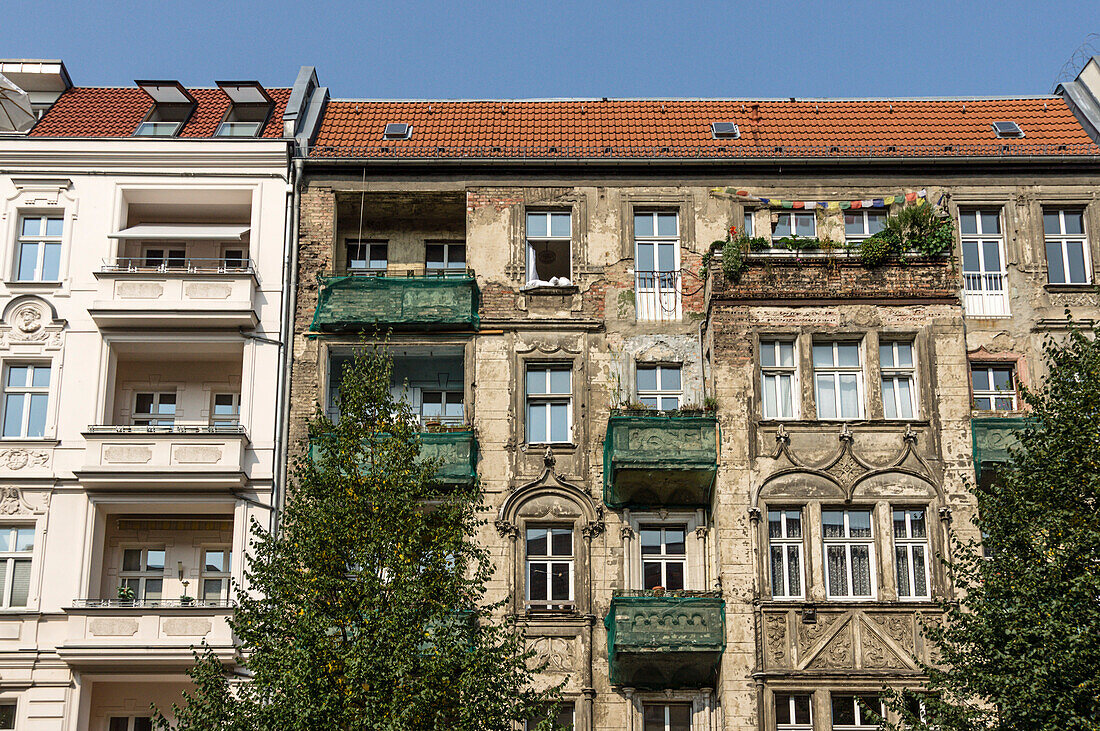 Old building facade   in Prenzlauer Berg