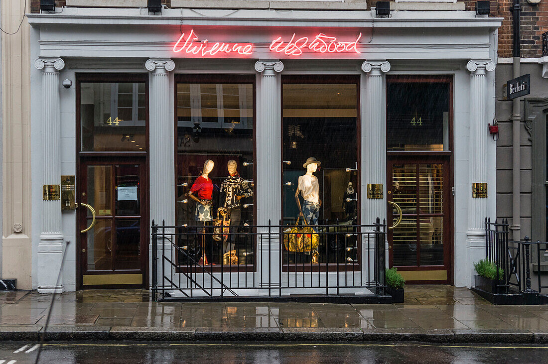 Vivien Westwood , shop window, London , UK