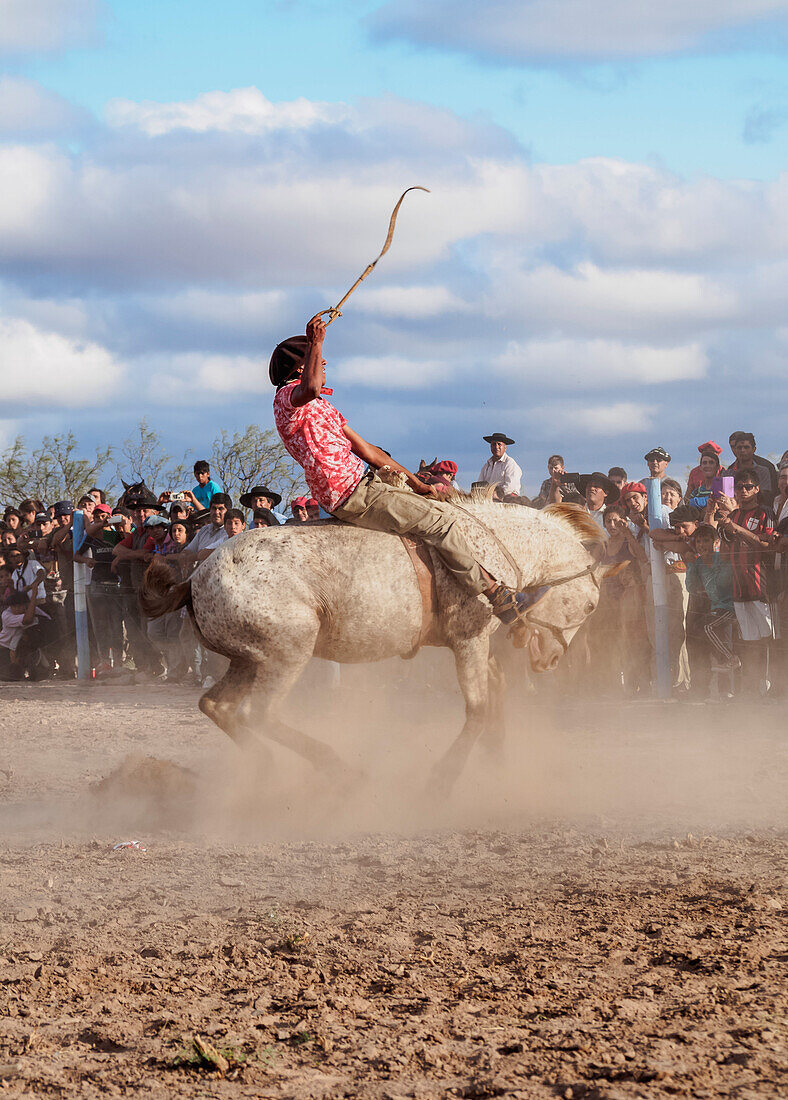 Jineteada Gaucha, traditional sport, Vallecito, San Juan Province, Argentina, South America