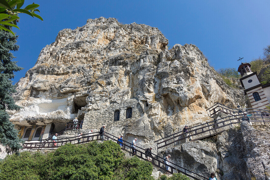 St. Dimitrii Rock Monastery, Basarbovo, Northern Bulgaria, Europe