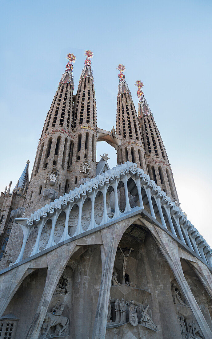 The Sagrada Familia, UNESCO World Heritage Site, Barcelona, Catalonia, Spain, Europe