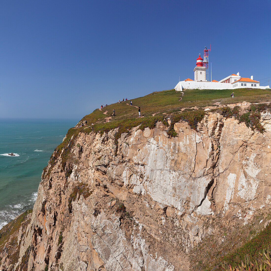 Lighthouse, Cabo da Roca, the westernmost point of Europe, Atlantic Ocean, Estremadura, Portugal, Europe