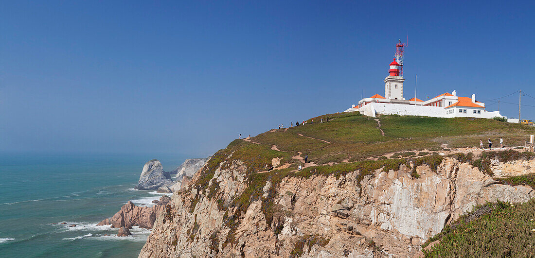 Lighthouse, Cabo da Roca, the westernmost point of Europe, Atlantic Ocean, Estremadura, Portugal, Europe