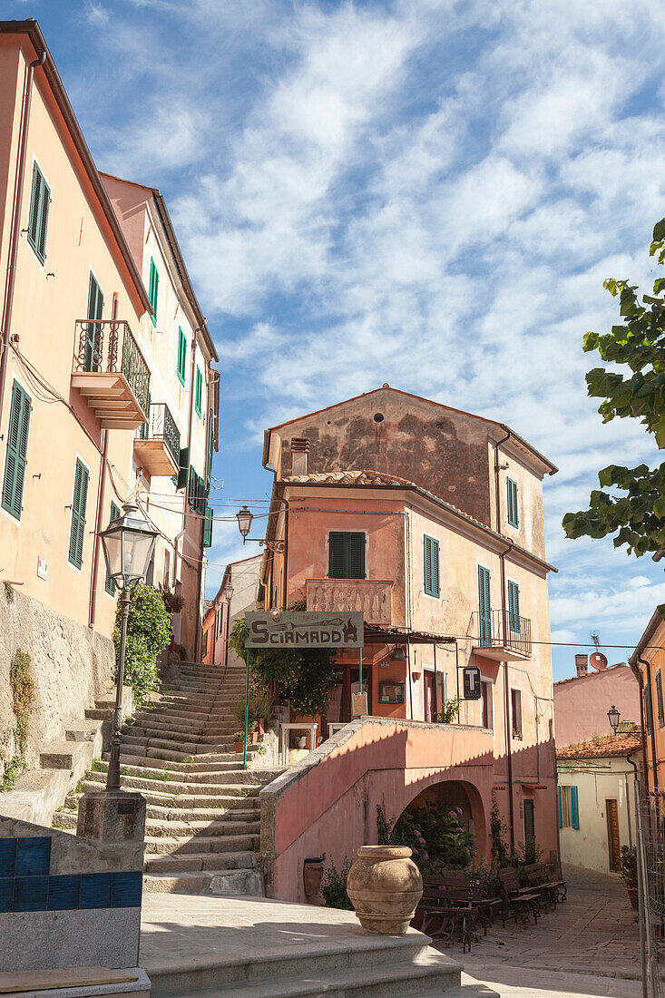 Old part of the village of Poggio, Marciana, Elba Island, Livorno Province, Tuscany, Italy, Europe