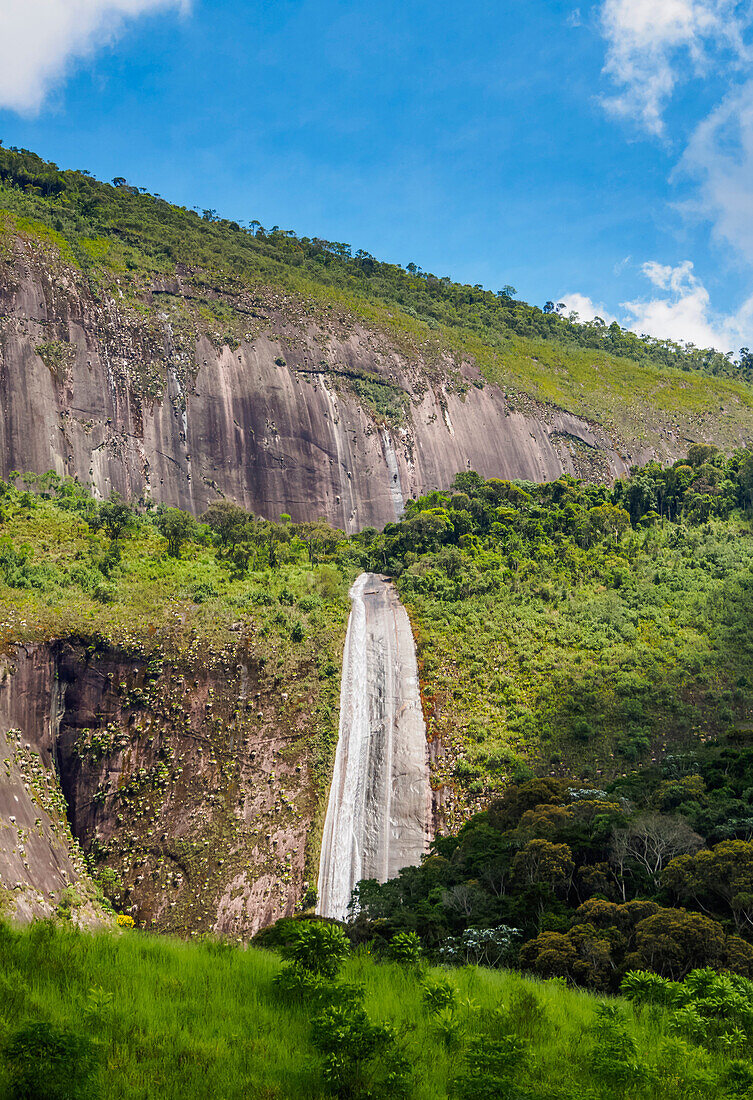 Santa Teresa Waterfall, Banquete, Bom Jardim Municipality, State of Rio de Janeiro, Brazil, South America
