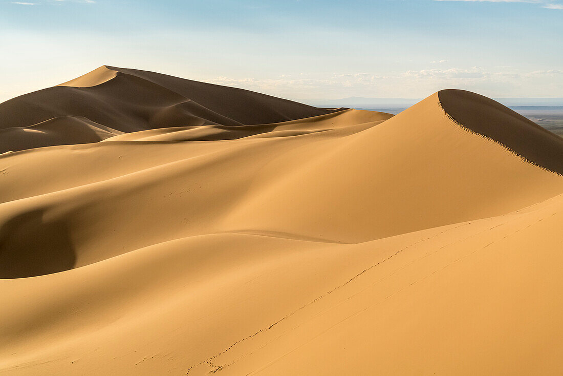 Khongor sand dunes in Gobi Gurvan Saikhan National Park, Sevrei district, South Gobi province, Mongolia, Central Asia, Asia