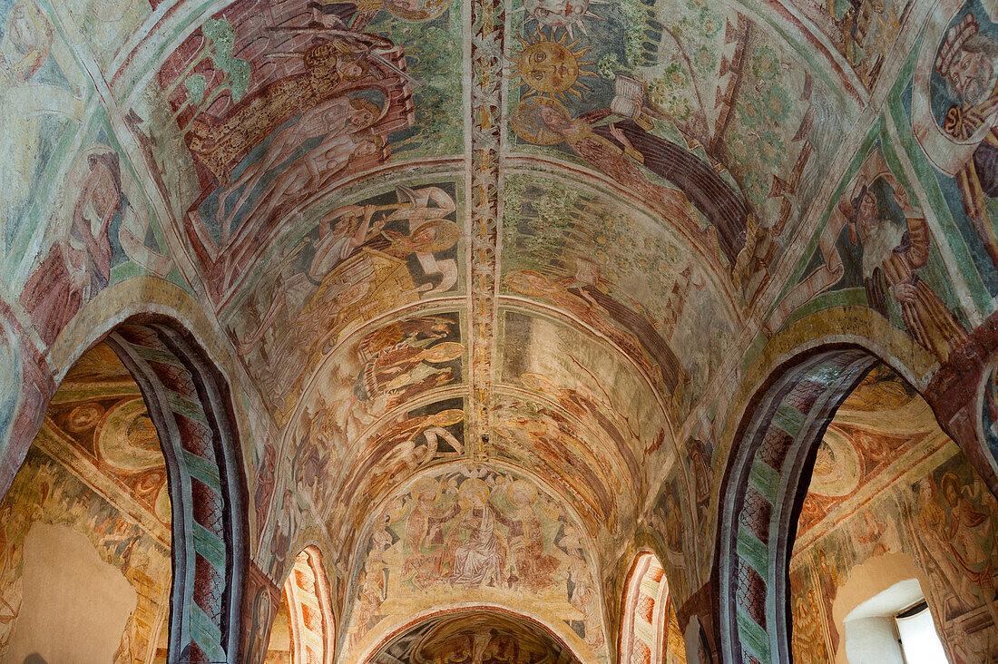 Holy Trinity Church, an historical building in Hrastovlje, Slovenia, Europe