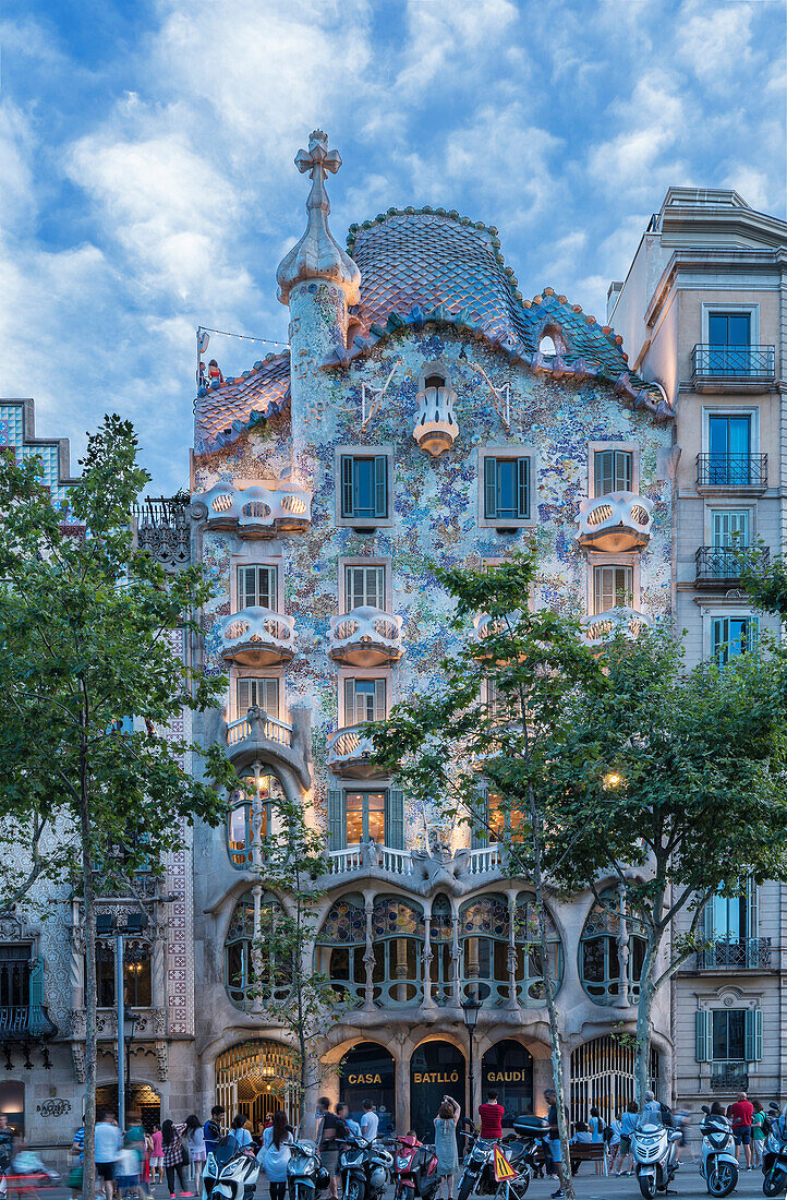 Casa Batllo, UNESCO World Heritage Site, Barcelona, Catalonia, Spain, Europe