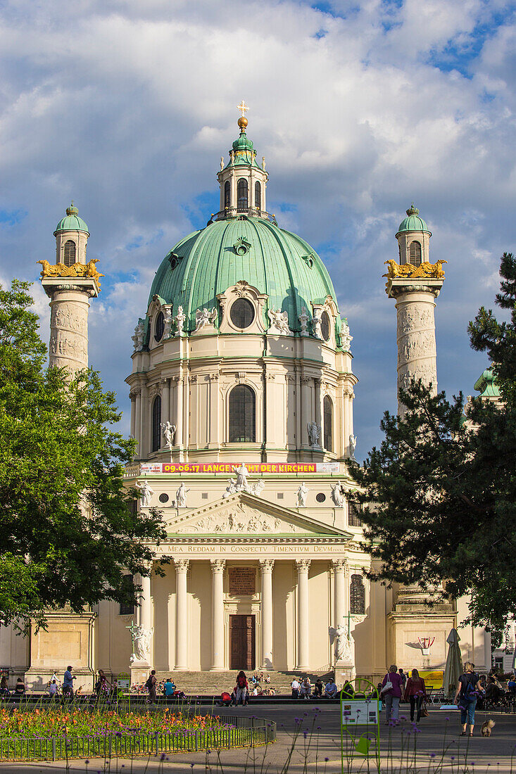 St. Charles Church (Karlskirche), Vienna, Austria, Europe