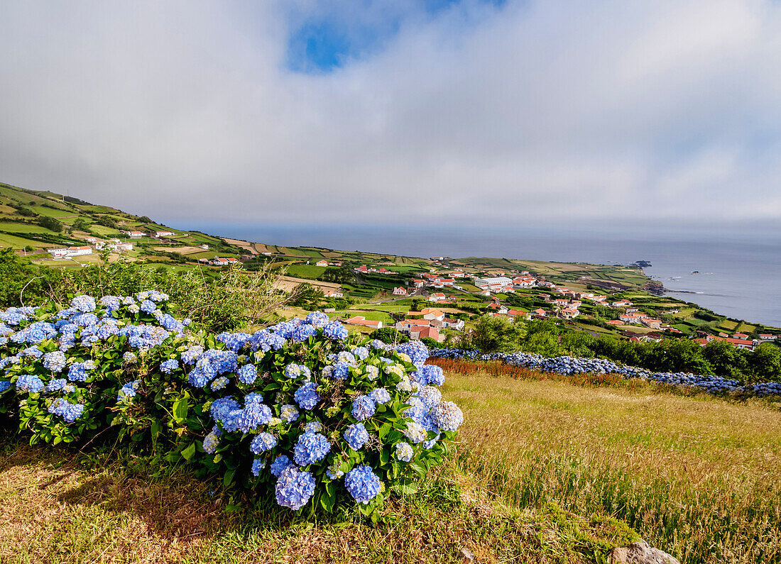 Ponta Delgada, elevated view, Flores Island, Azores, Portugal, Atlantic, Europe