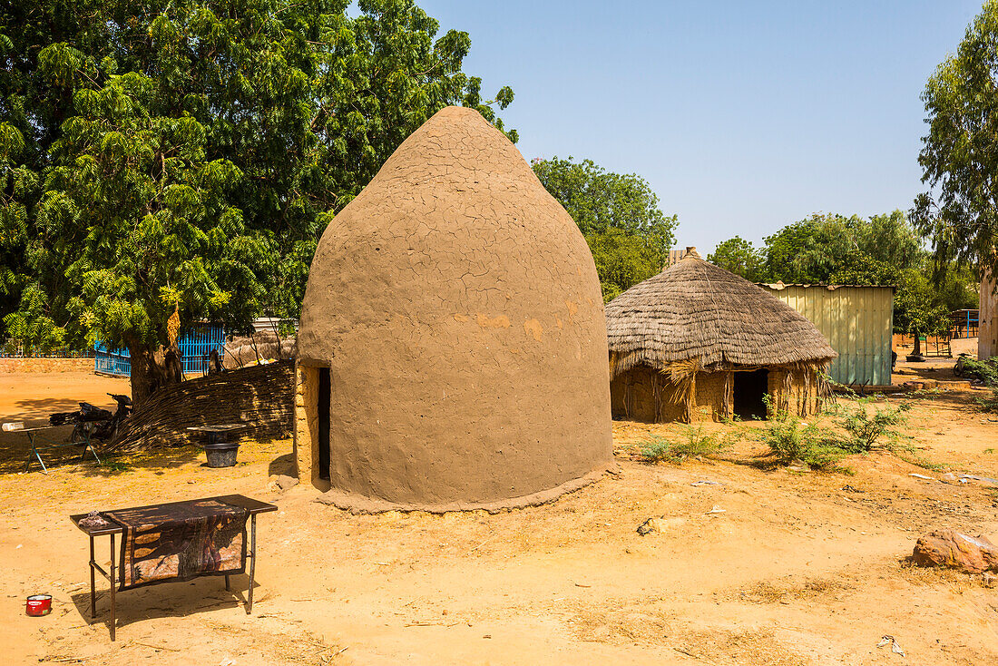 Traditional hut in the National Museum, Niamey, Niger, Africa