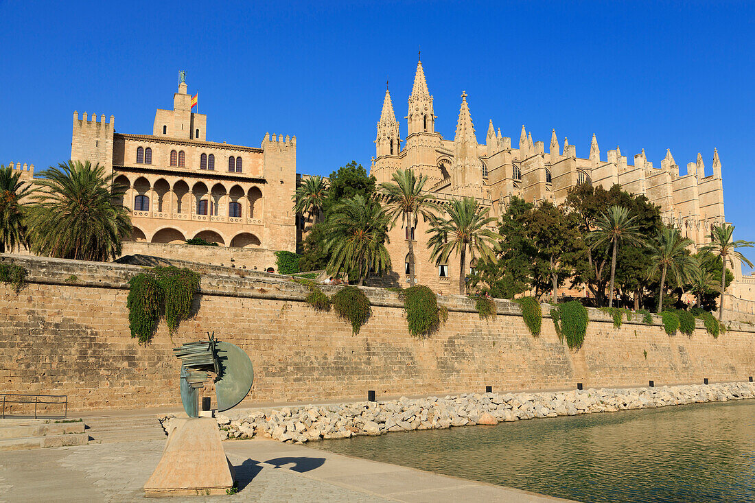 Cathedral, Palma De Mallorca, Majorca, Balearic Islands, Spain, Mediterranean, Europe
