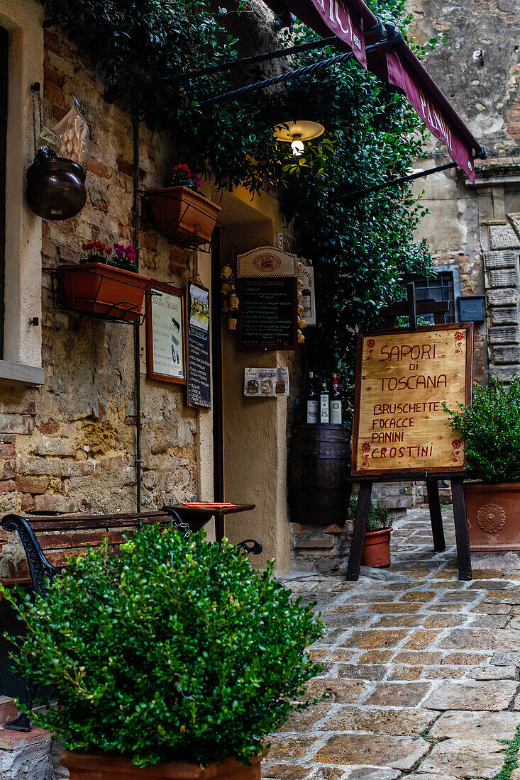 Sapori di Toskana Restaurant in Volterra, Toskana Italien, Europa