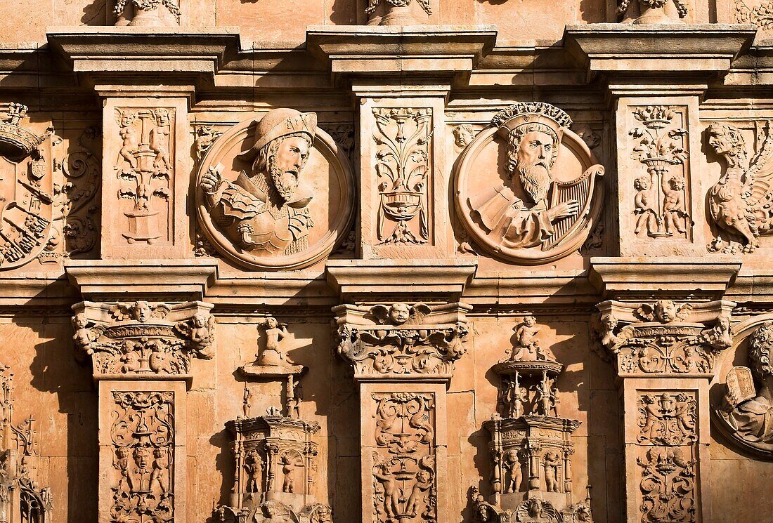 Detalle de la portada del Convento de San Esteban. Salamanca. Castilla-León. España. Europa.
