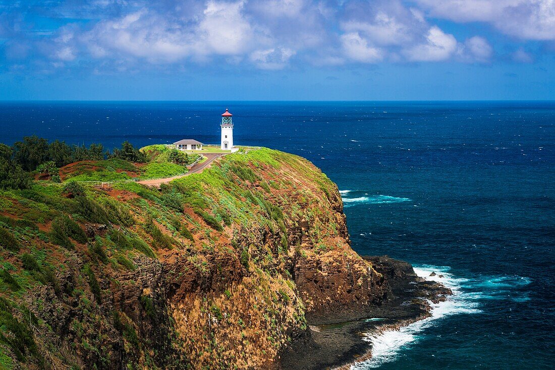 Kilauea Lighthouse, Kilauea National Wildlife Refuge, Kilauea, Kauai, Hawaii USA.