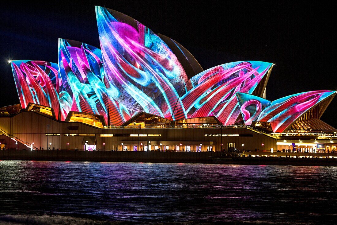 Sydney,Australia,Tuesday 30th May 2017. Vivid Sydney light show at Circular Quay.