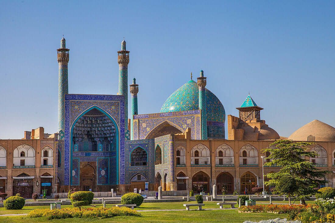 Königsmoschee am Naqsh-e Jahan Platz von Isfahan, Iran, Asien
