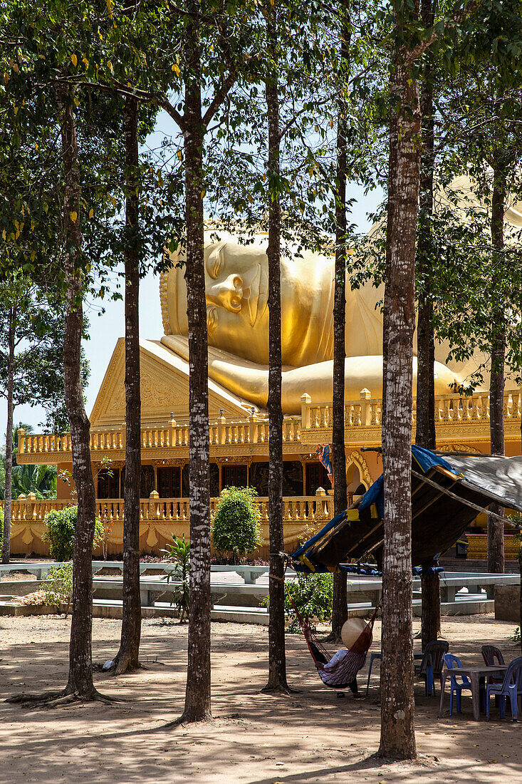 Buddha in Tra Vinh, Vietnam, Asien