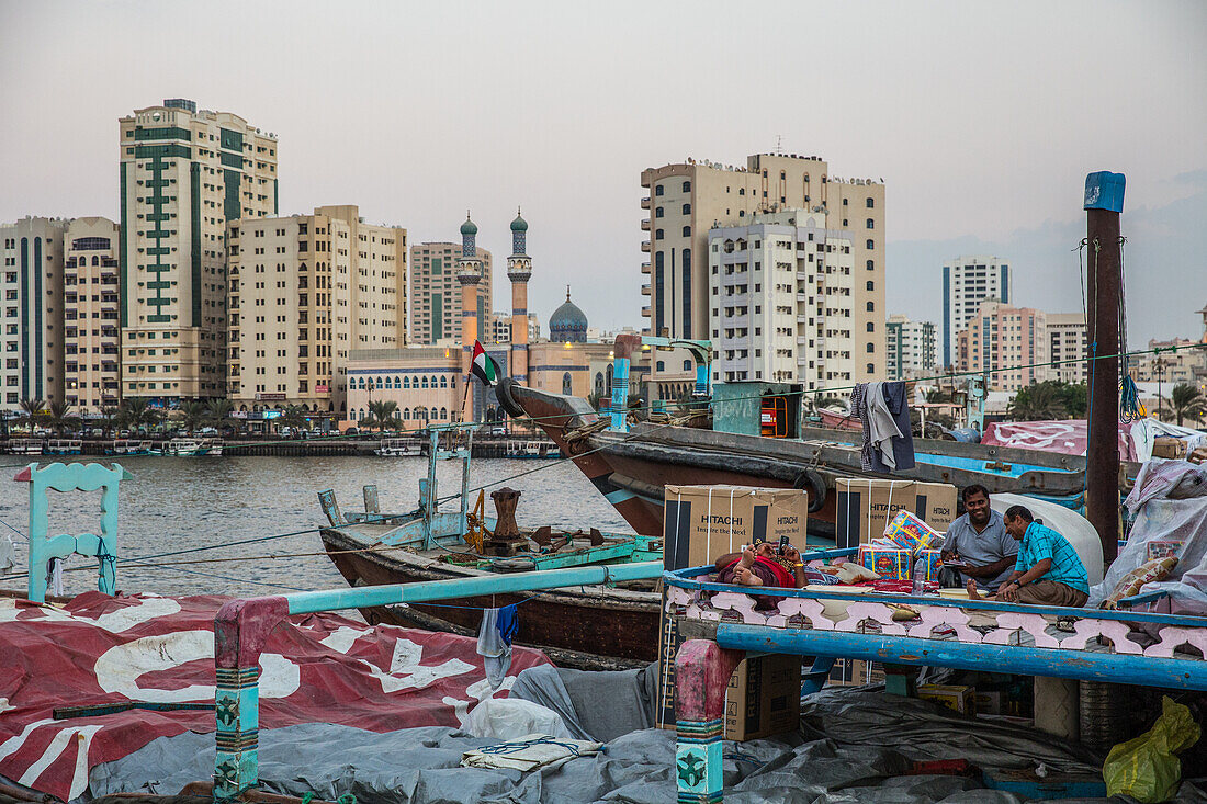 Hafen von Sharjah, VAE, Asien