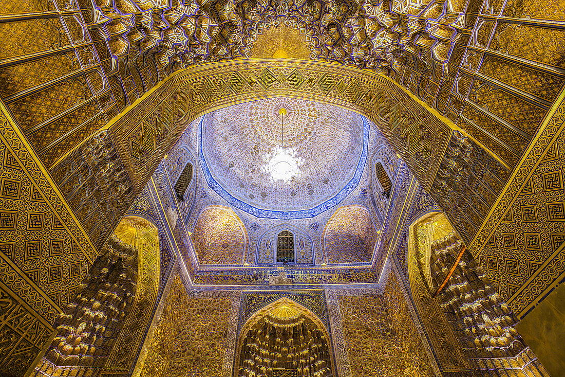 Gur Emir tomb in Samarkand, Uzbekistan, Asia