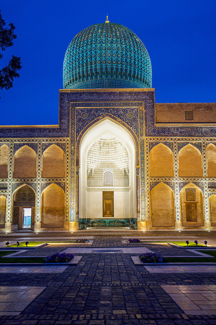 Gur Emir tomb in Samarkand, Uzbekistan, Asia