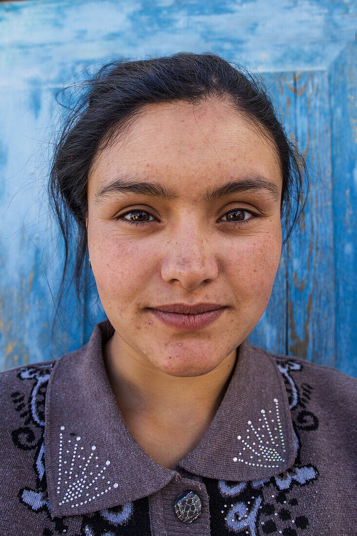Pamiri girl in Bulunkul, Tajikistan, Asia
