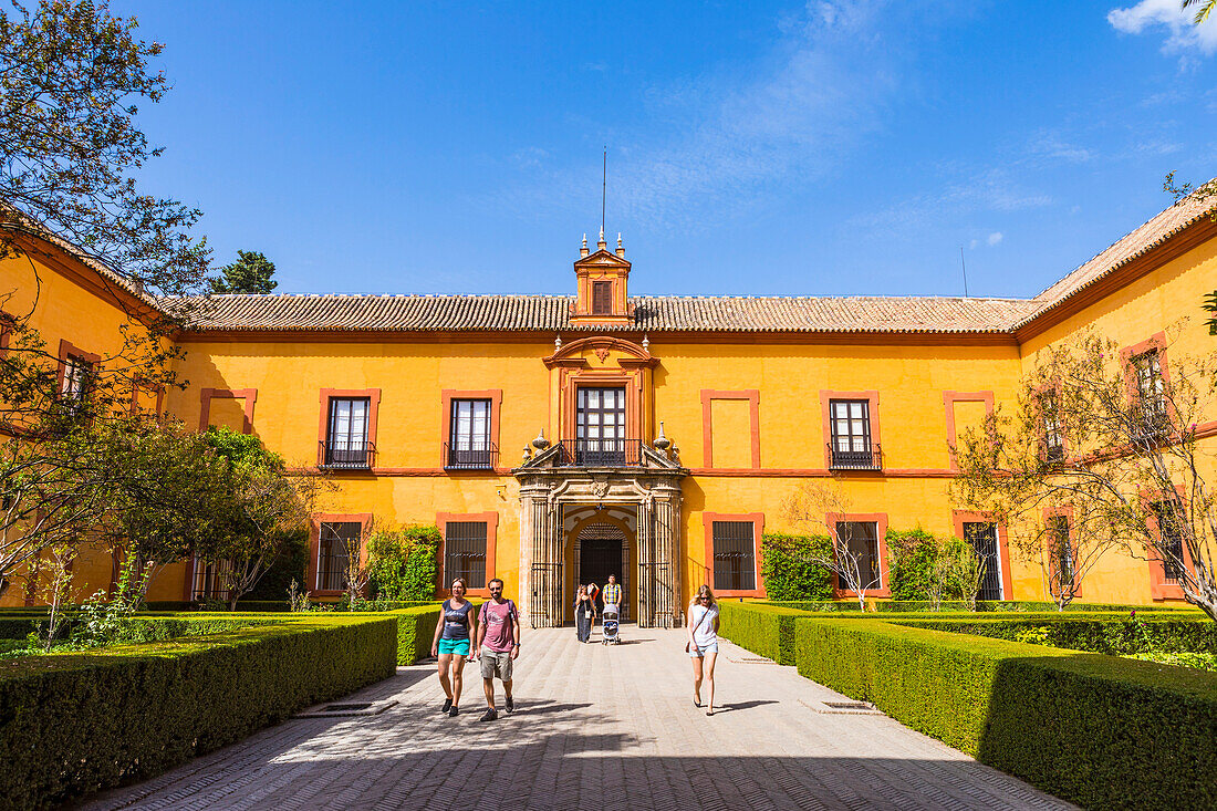 Real Alcazar, UNESCO World Heritage Site, Santa Cruz district, Seville, Andalusia (Andalucia), Spain, Europe