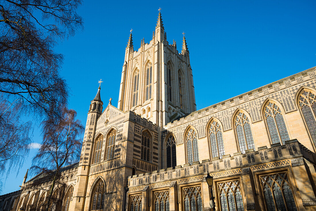 St. Edmundsbury Cathedral, the cathedral for the Church of England's Diocese of St. Edmundsbury and Ipswich, Bury St. Edmunds, Suffolk, England, United Kingdom, Europe