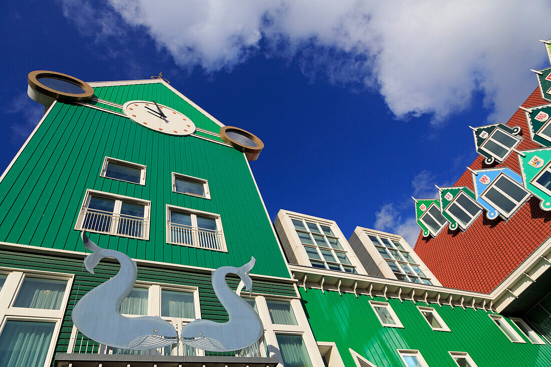 Railway Station and Town Hall, Zaandam, Holland, Netherlands, Europe