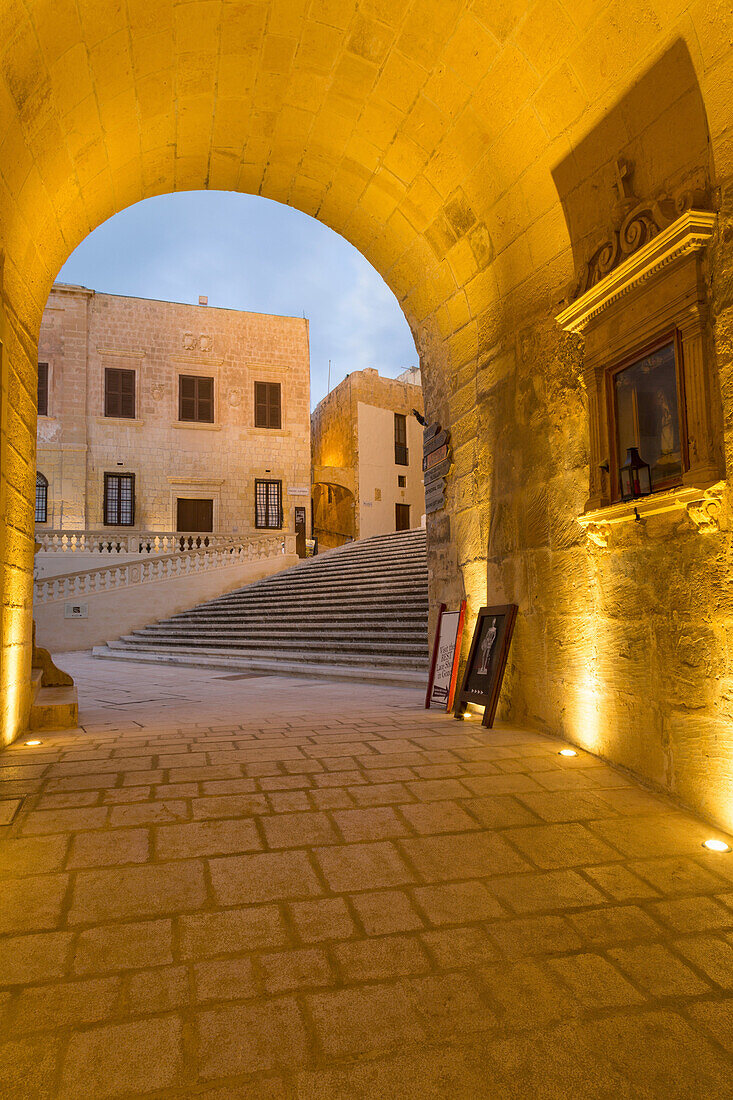 The ancient citadel of Victoria (Rabat) in the heart of Gozo, Malta, Mediterranean, Europe