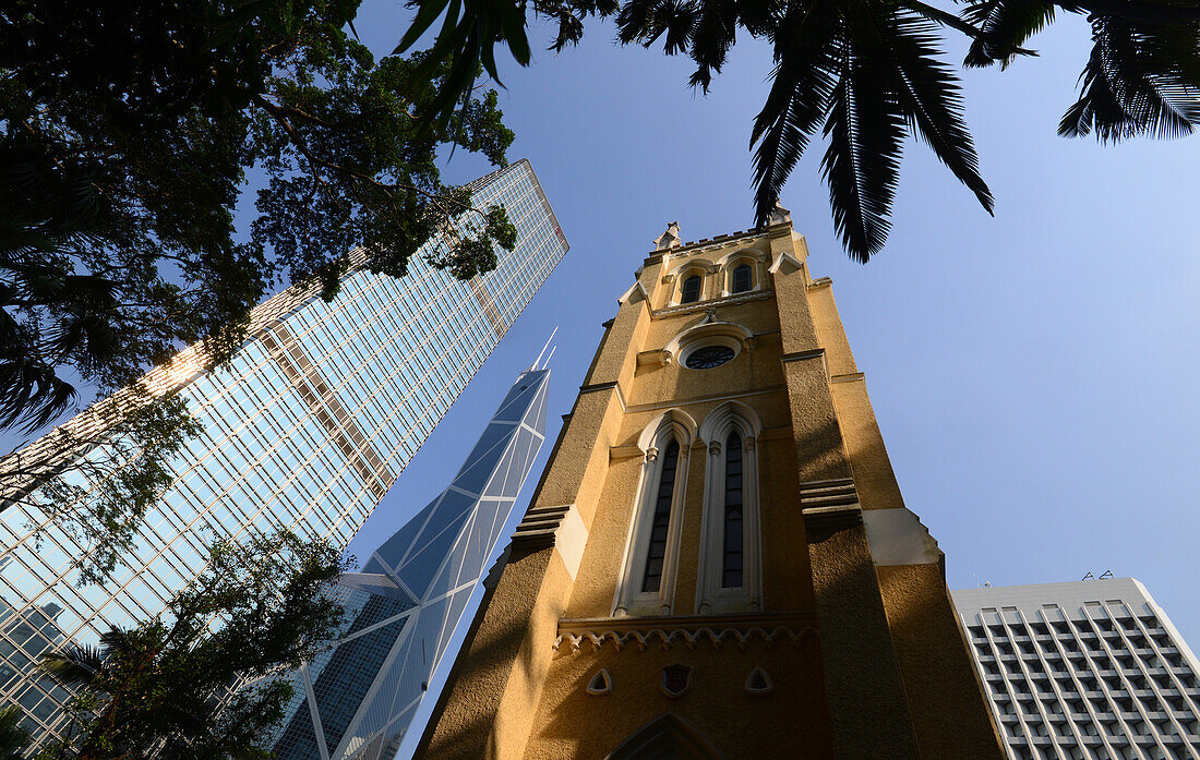 St.Johns Cathedral in Central, Victoria Island, Hongkong, China