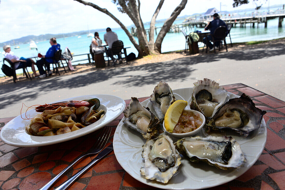 Dish: Oysters and Seafood, North Island, New Zealand