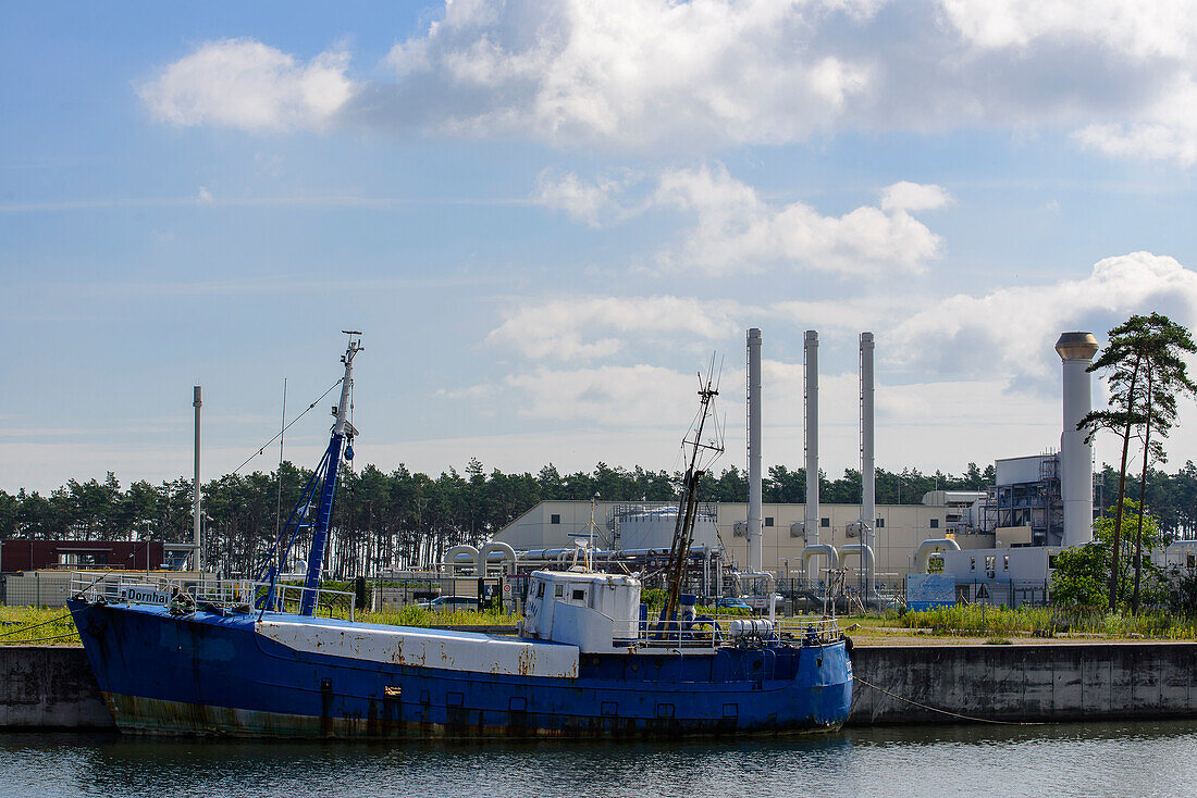 Erdgasübernahmestation der Ostseepipeline in Lubmin, Ostseeküste, Mecklenburg-Vorpommern, Deutschland