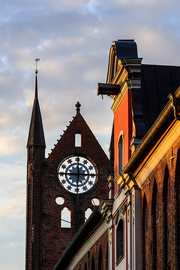 Rathaus am Alten Markt, Stralsund, Ostseeküste, Mecklenburg-Vorpommern, Deutschland