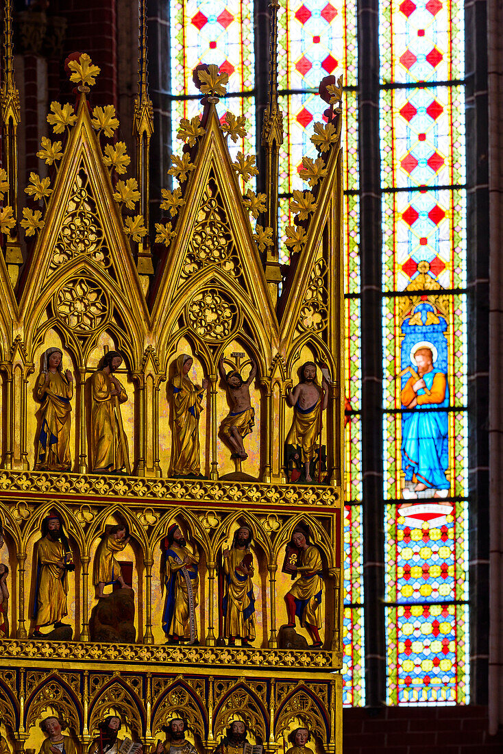 Golden Altar in Münster Bad Doberan, Baltic Sea Coast, Mecklenburg-Vorpommern, Germany