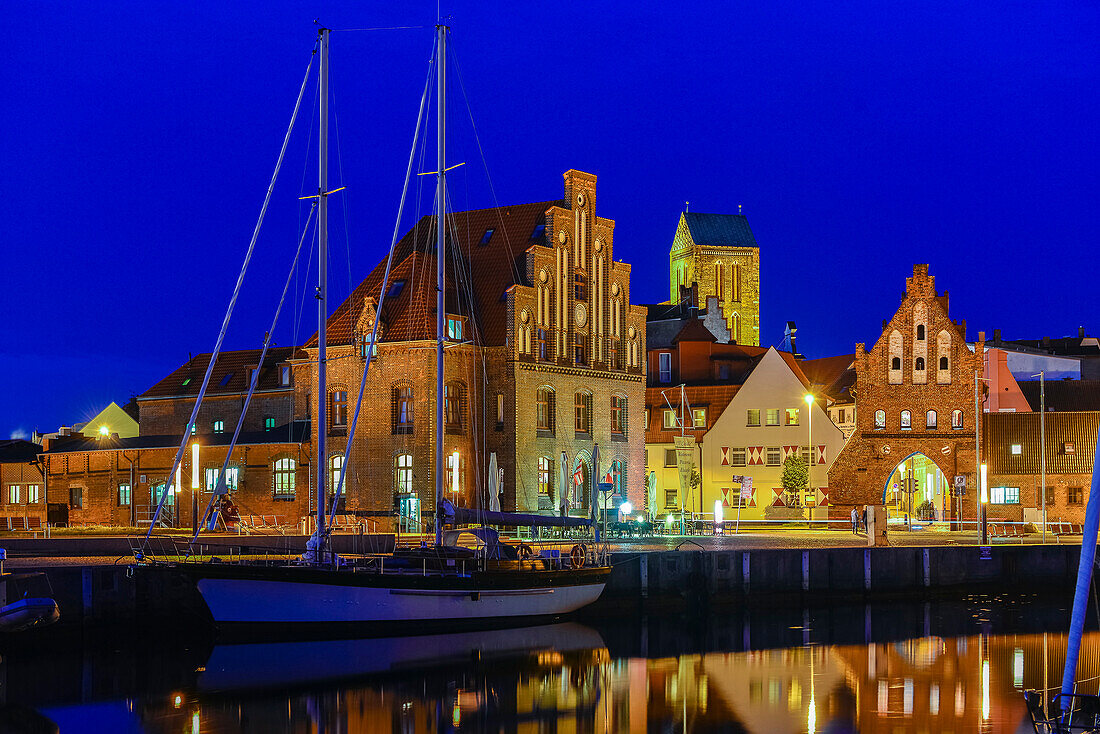 Im Hafen wird besonders viel für die SOKO gedreht, Wismar, Ostseeküste, Mecklenburg-Vorpommern Deutschland