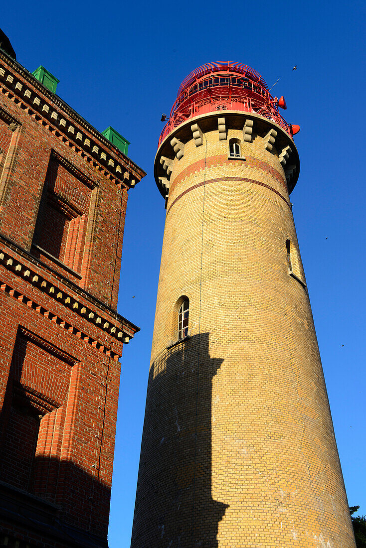 Leuchtturm von Kap Arkona, Rügen, Ostseeküste, Mecklenburg-Vorpommern, Deutschland