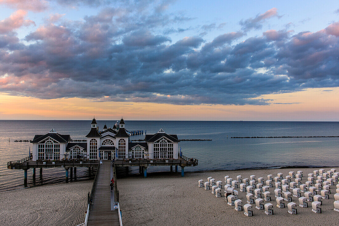 Sea bridge of Sellin, Rügen, Ostseeküste, Mecklenburg-Western Pomerania, Germany