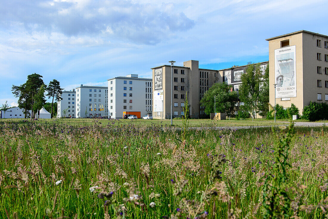 Prora, youth hostel in the sub-complex, Rügen, Ostseeküste, Mecklenburg-Western Pomerania, Germany